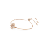 Swarovski Idyllia Bracelet Clover, White, Rose gold-tone plated, Medium