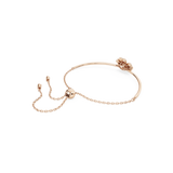Swarovski Idyllia Bracelet Clover, White, Rose gold-tone plated, Medium