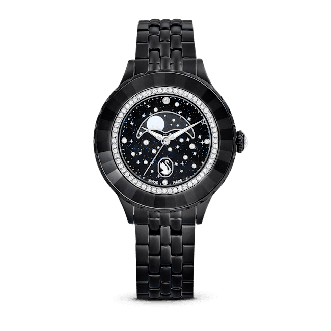 Swarovski Octea Moon Black Metal bracelet Watch | Fashion Watches | FYFL | Watch | Women | Womens | Womens Watches Swarovski Octea Moon Black Metal bracelet Watch | Fashion Watches | FYFL | Watch | Women | Womens | Womens Watches