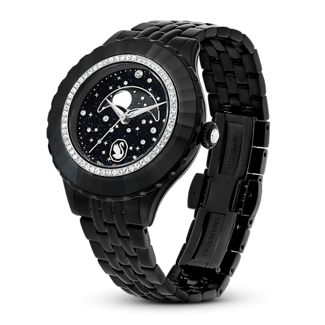 Swarovski Octea Moon Black Metal bracelet Watch | Fashion Watches | FYFL | Watch | Women | Womens | Womens Watches Swarovski Octea Moon Black Metal bracelet Watch | Fashion Watches | FYFL | Watch | Women | Womens | Womens Watches