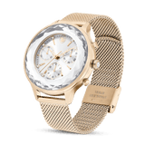 Swarovski Nova Chrono watch, Metal bracelet, Rose gold tone, Rose gold-tone finish