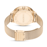 Swarovski Nova Chrono watch, Metal bracelet, Rose gold tone, Rose gold-tone finish