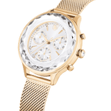 Swarovski Nova Chrono watch, Metal bracelet, Rose gold tone, Rose gold-tone finish