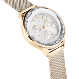 Swarovski Nova Chrono watch, Metal bracelet, Rose gold tone, Rose gold-tone finish