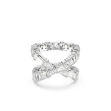 Swarovski Hyperbola Ring Infinity, White, Silver-tone finish