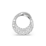 Swarovski Hyperbola Ring Infinity, White, Silver-tone finish