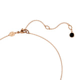 Swarovski Swarovski Swan pendant Necklace, Black, Rose gold-tone plated