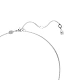 Swarovski Hyperbola pendant, Mixed cuts, Infinity, White, Rhodium plated