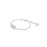Swarovski Hyperbola Bracelet Infinity, White, Rhodium plated, Medium