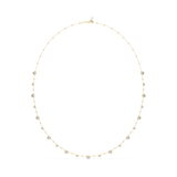 Swarovski Imber strandage, Round cut, White, Gold-tone plated