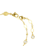 Swarovski Imber Bracelet Round cut, White, Gold-tone plated