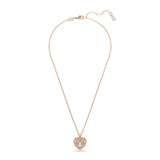 Swarovski Hyperbola pendant Heart Necklace, White, Rose gold-tone plated