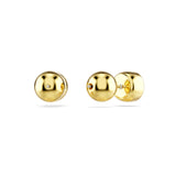 Swarovski Imber stud earrings, Round cut, White, Gold-tone plated