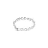 Swarovski, Una Bracelet, Round Cut, White, Rhodium Plated, Medium