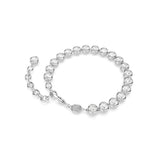 Swarovski Imber Tennis Bracelet Round cut, Black, Ruthenium plated, Medium