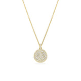 Swarovski Sublima layered pendant, White, Rhodium plated