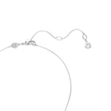Swarovski Meteora Set (Necklace and Earrings) White, Rhodium plated