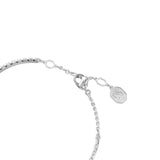 Swarovski Sublima bangle, White, Rhodium plated