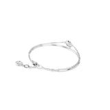 Swarovski Sublima bangle, White, Rhodium plated