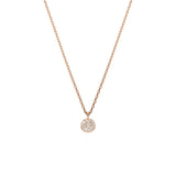 Swarovski Sublima layered pendant, White, Rhodium plated