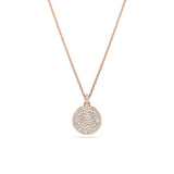Swarovski Sublima layered pendant, White, Rhodium plated