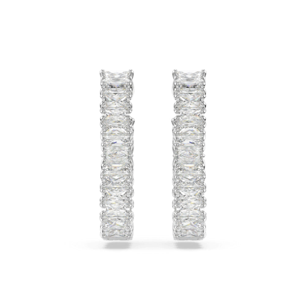 Swarovski Hyperbola Hoop Earrings Infinity, White, Rhodium plated | Fashion Jewellery | New Prices | Women | Women Earrings | Womens Swarovski Hyperbola Hoop Earrings Infinity, White, Rhodium plated | Fashion Jewellery | New Prices | Women | Women Earrings | Womens