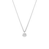 Swarovski Sublima layered pendant, White, Rhodium plated