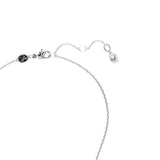Swarovski Hyperbola Set (Necklace and Earrings) Heart, White, Rhodium plated