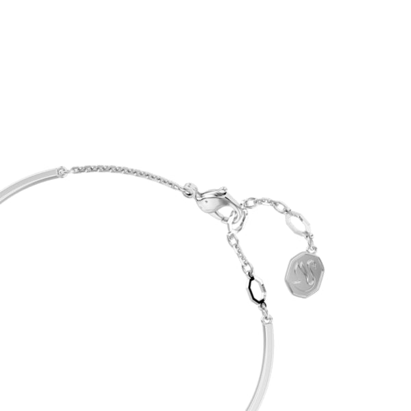 Swarovski Hyperbola Bangle Heart, White, Rhodium plated, Medium – Blue ...