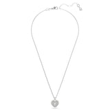 Swarovski Hyperbola pendant Heart Necklace, White, Rhodium plated