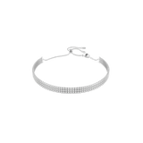 Swarovski Matrix Tennis Choker Round Cut White Rhodium Plated