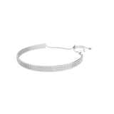 Swarovski Matrix Tennis Choker Round Cut White Rhodium Plated