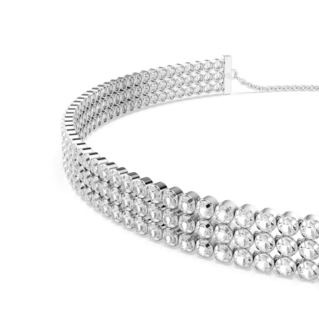 Swarovski Matrix Tennis Choker Round Cut White Rhodium Plated | Accessories | Choker | Fashion Jewellery | Women | Women Necklaces | Womens Swarovski Matrix Tennis Choker Round Cut White Rhodium Plated | Accessories | Choker | Fashion Jewellery | Women | Women Necklaces | Womens