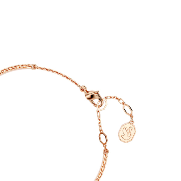 Swarovski Swan bangle, Swan, Black, Rose gold-tone plated – Blue Salon