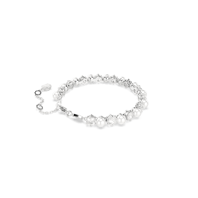 Swarovski Matrix Tennis Bracelet Crystal Pearl Round Cut White Rhodium Plated | Accessories | Braceletes | departure-to-desk | Fashion Jewellery | Ladies bracelet | Women | Womens Swarovski Matrix Tennis Bracelet Crystal Pearl Round Cut White Rhodium Plated | Accessories | Braceletes | departure-to-desk | Fashion Jewellery | Ladies bracelet | Women | Womens