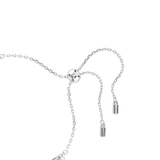 Swarovski Matrix Bracelet Crystal Pearl, Round cut, White, Rhodium plated, Medium