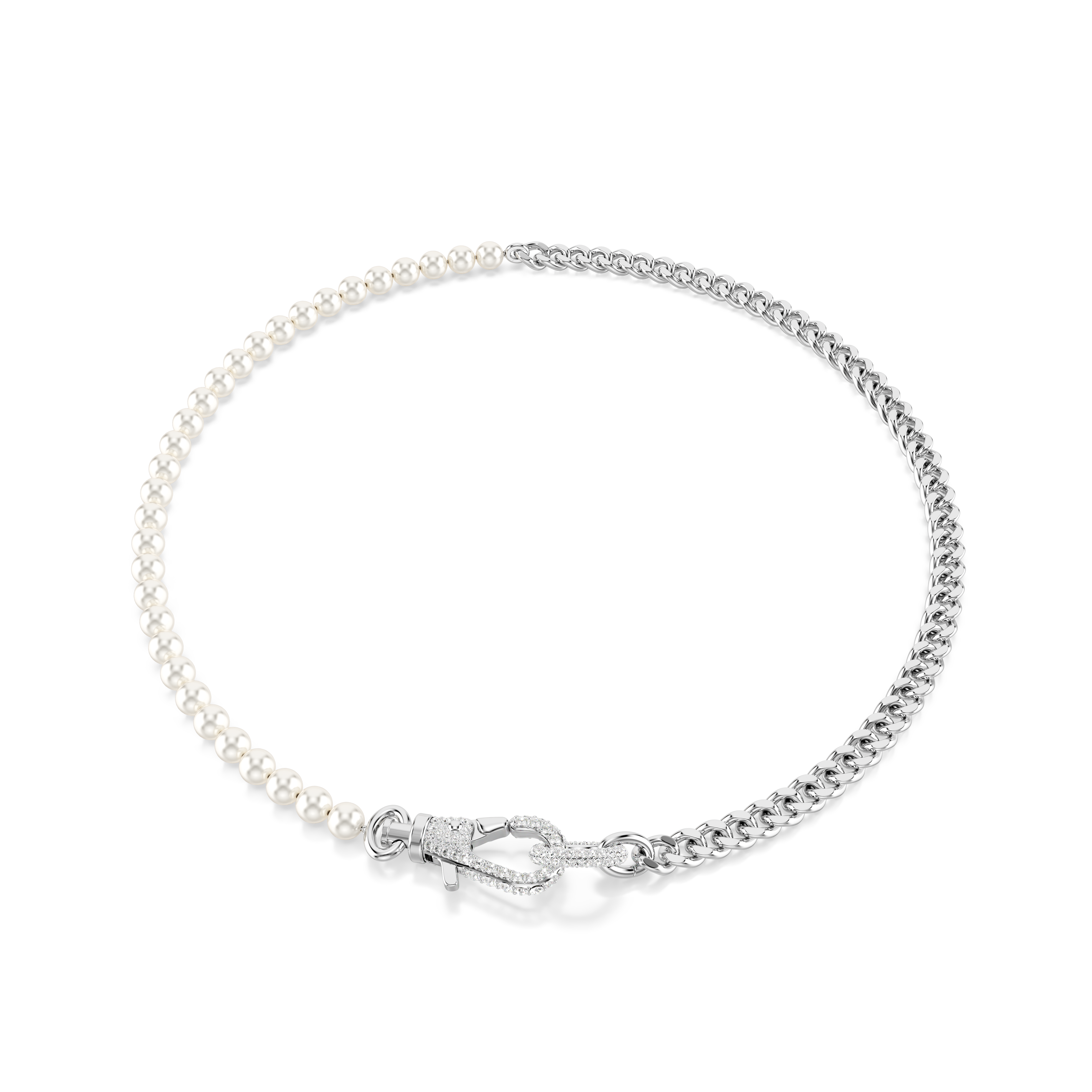 Swarovski Dextera Necklace Pavé Crystal Pearl White Rhodium Plated | Choker | Fashion Jewellery | New Prices | Women | Women Necklaces | Womens Swarovski Dextera Necklace Pavé Crystal Pearl White Rhodium Plated | Choker | Fashion Jewellery | New Prices | Women | Women Necklaces | Womens