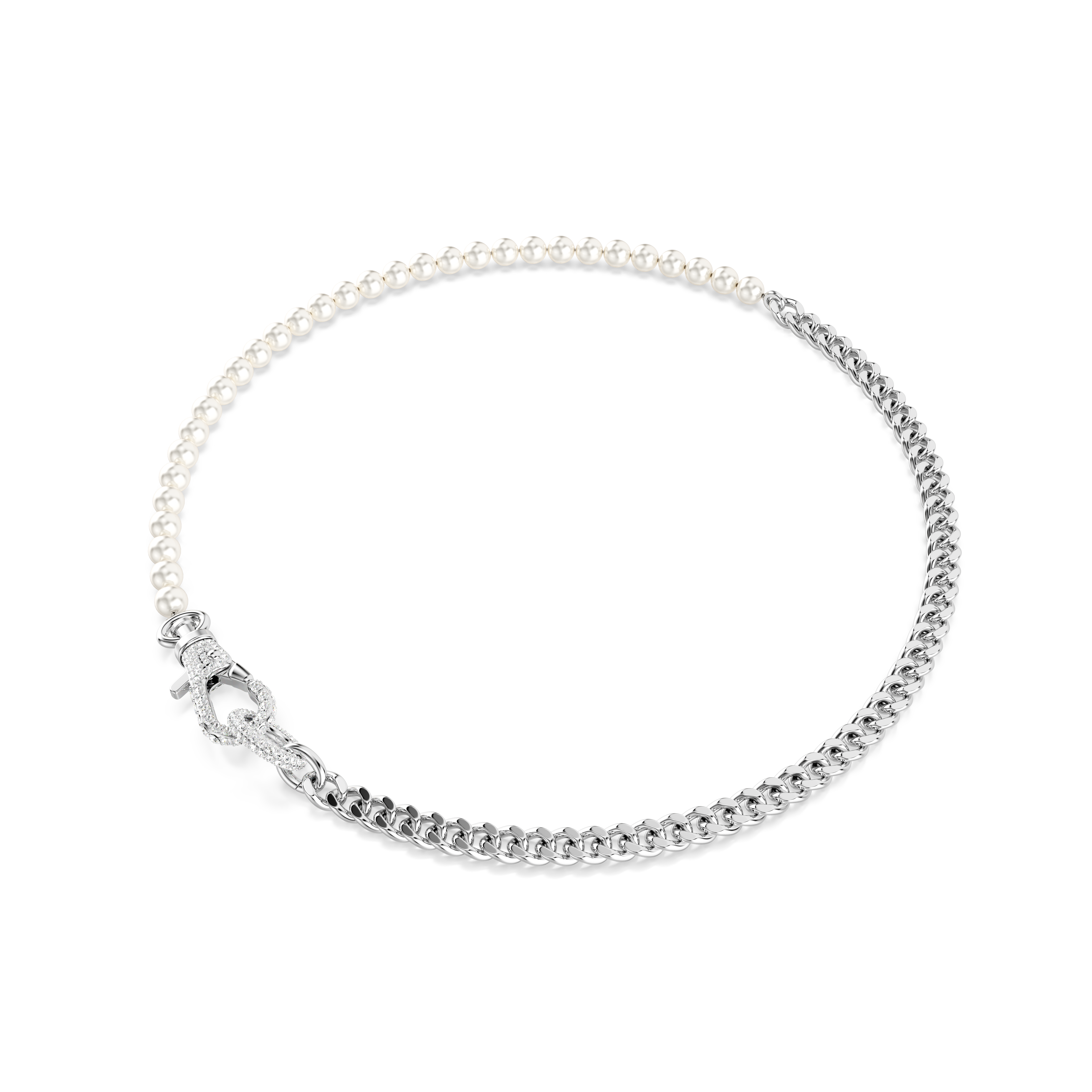 Swarovski Dextera Necklace Pavé Crystal Pearl White Rhodium Plated | Choker | Fashion Jewellery | New Prices | Women | Women Necklaces | Womens Swarovski Dextera Necklace Pavé Crystal Pearl White Rhodium Plated | Choker | Fashion Jewellery | New Prices | Women | Women Necklaces | Womens