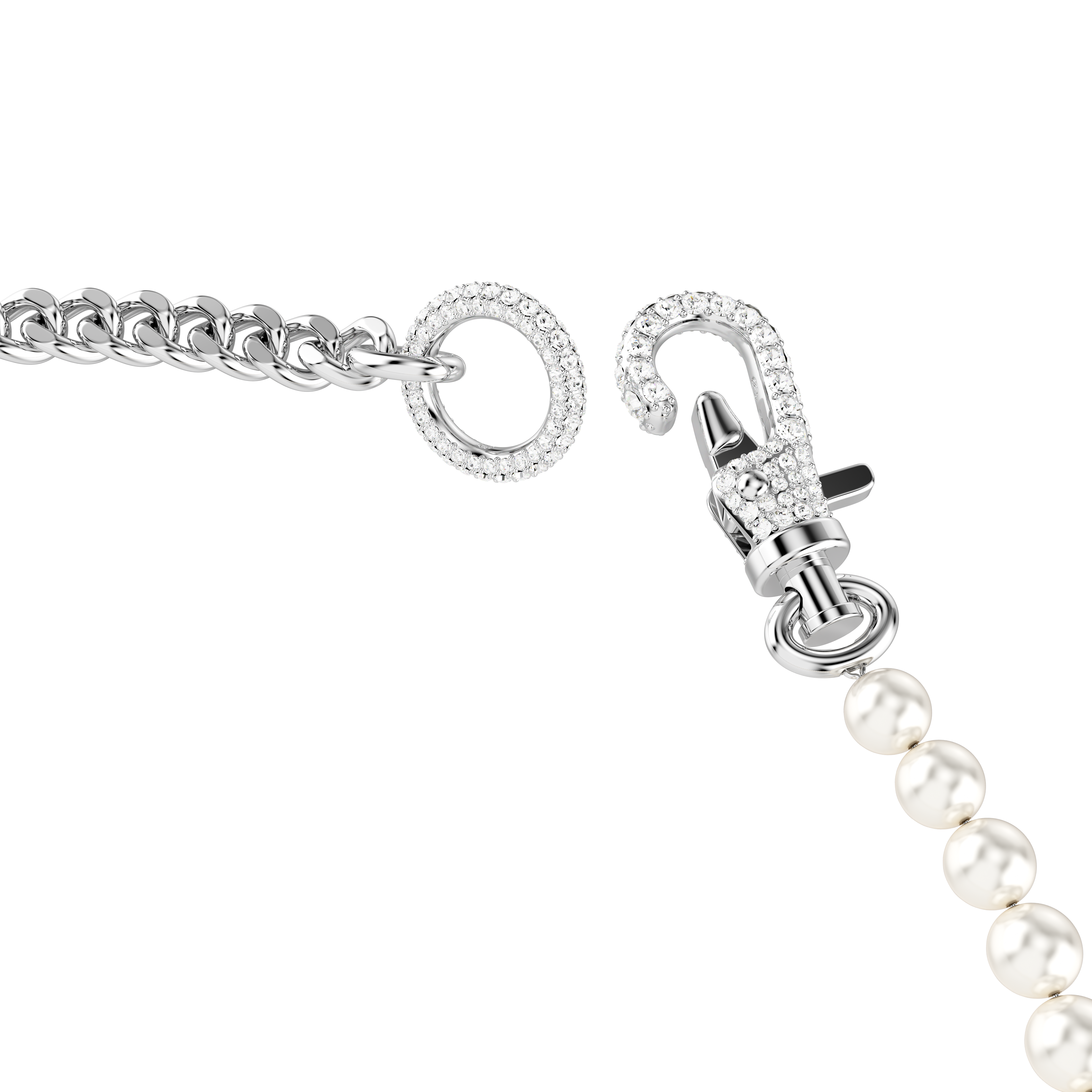 Swarovski Dextera Necklace Pavé Crystal Pearl White Rhodium Plated | Choker | Fashion Jewellery | New Prices | Women | Women Necklaces | Womens Swarovski Dextera Necklace Pavé Crystal Pearl White Rhodium Plated | Choker | Fashion Jewellery | New Prices | Women | Women Necklaces | Womens