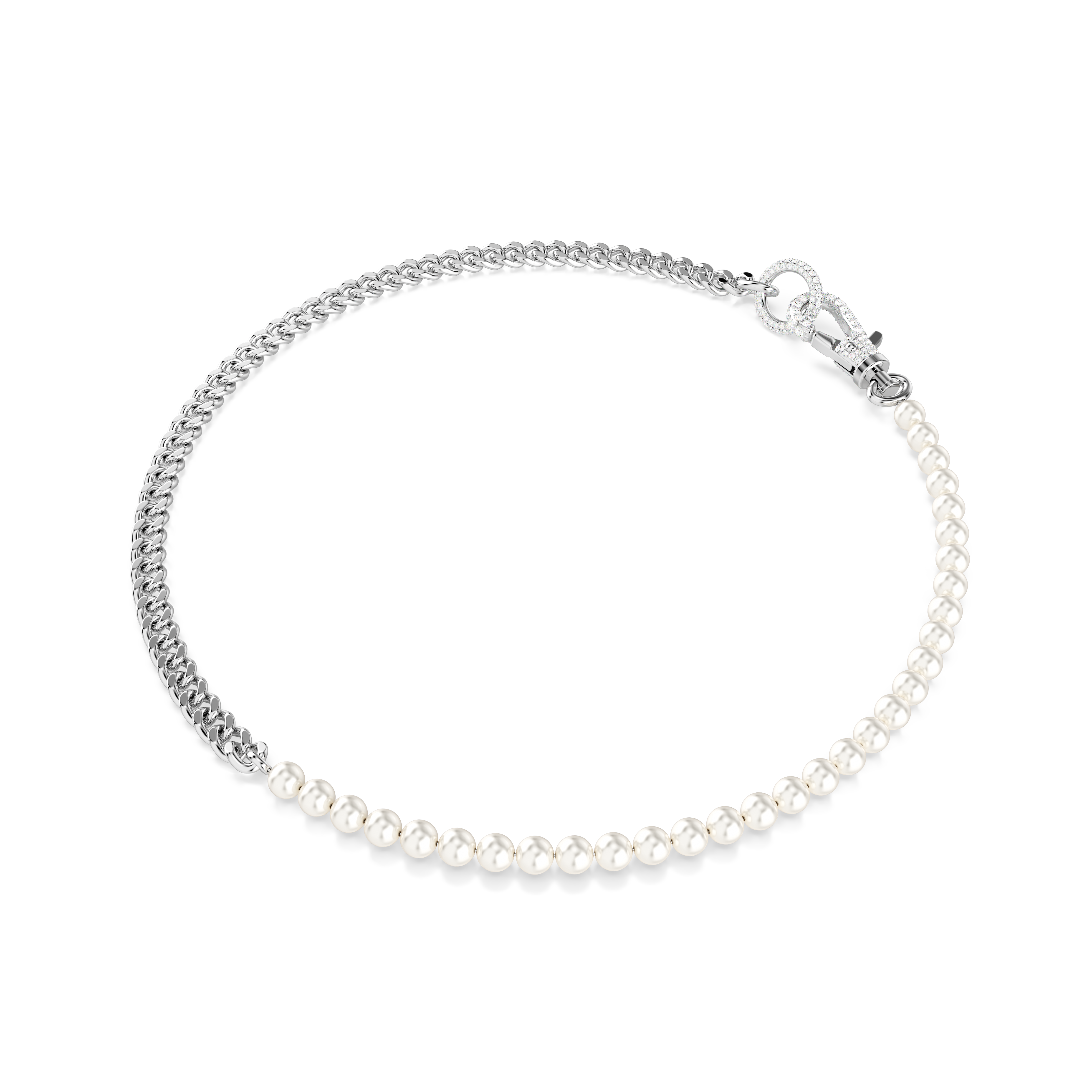 Swarovski Dextera Necklace Pavé Crystal Pearl White Rhodium Plated | Choker | Fashion Jewellery | New Prices | Women | Women Necklaces | Womens Swarovski Dextera Necklace Pavé Crystal Pearl White Rhodium Plated | Choker | Fashion Jewellery | New Prices | Women | Women Necklaces | Womens