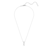 Swarovski Hyperbola pendant, Mixed cuts, Twist, White, Rose gold-tone plated