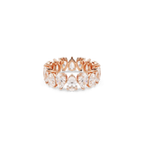Swarovski Matrix Vittore Ring Pear cut White Rose gold-tone finish