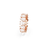 Swarovski Matrix Vittore Ring Pear cut White Rose gold-tone finish