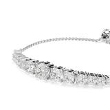 Swarovski Matrix Bracelet Gradient Of Round Cuts White Rhodium Plated