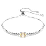 Swarovski Matrix Tennis Bracelet Mixed Cuts Yellow Rhodium Plated