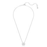 Swarovski Idyllia Necklace Pendant Mixed cuts, Snowflake, White, Rhodium plated