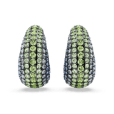 Swarovski Sublima Drop Earrings Round cut, Small, Multicolored, Ruthenium plated