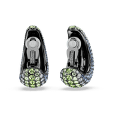 Swarovski Sublima Drop Earrings Round cut, Small, Multicolored, Ruthenium plated