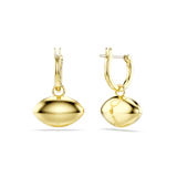 Swarovski Symbolica drop earrings, Evil eye, Blue, Gold-tone plated