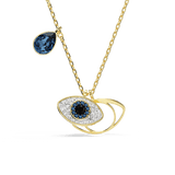 Swarovski Symbolica Necklace Pendant Evil Eye, Blue, Gold-tone plated